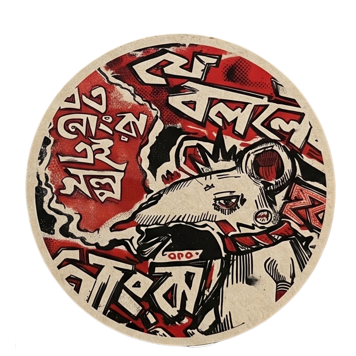 F7 Sticker: Khudarto Mangshashi Circular