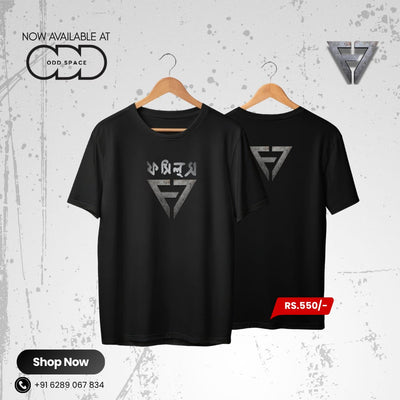 F7 Graphic Tee: FOSSILS.NEMESIS Black